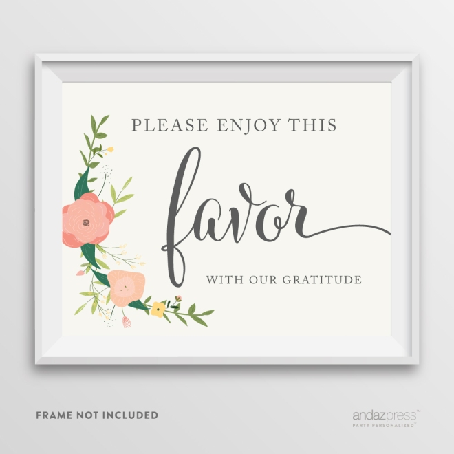 AP10787-Andaz-Press-Wedding-Party-Signs,-Watercolor-Floral-Roses-Print,-8.5-inch-x-11-inch,-Please-Enjoy-This-Favor-With-Our-Gratitude,-1-Pack