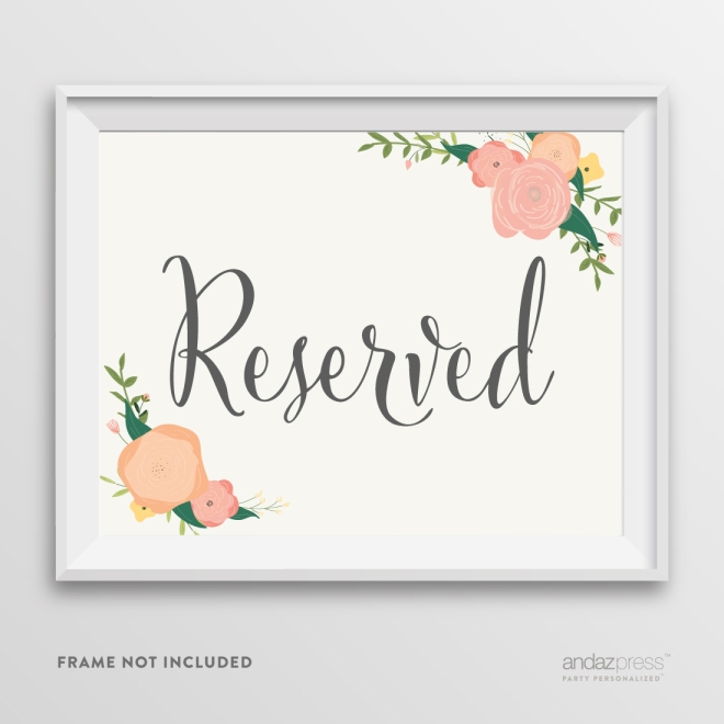AP10791-Andaz-Press-Wedding-Party-Signs,-Watercolor-Floral-Roses-Print,-8.5-inch-x-11-inch,-Reserved,-1-Pack