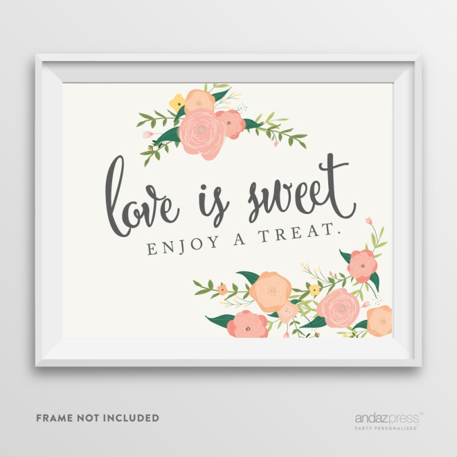 AP10807-Andaz-Press-Wedding-Party-Signs,-Watercolor-Floral-Roses-Print,-8.5-inch-x-11-inch,-Love-is-Sweet,-Enjoy-a-Treat-Dessert-Table-Sign,-1-Pack