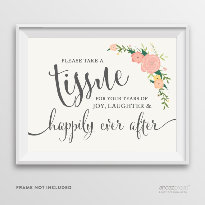 AP10810-Andaz-Press-Wedding-Party-Signs,-Watercolor-Floral-Roses-Print,-8.5-inch-x-11-inch,-Please-Take-A-Tissue-for-your-Tears-of-Joy,-Laughter-and-Happily-Ever-After-Kleenex-Ceremony-Sign,-1-Pack