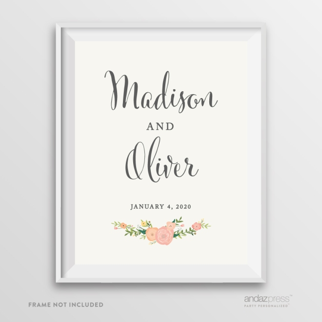 AP10834-Andaz-Press-Personalized-Wedding-Party-Signs,-Watercolor-Floral-Roses-Print,-8.5-inch-x-11-inch,-Bride-_-Groom-Names-and-Wedding-Date,-1-Pack,-Custom-Made-Any-Name