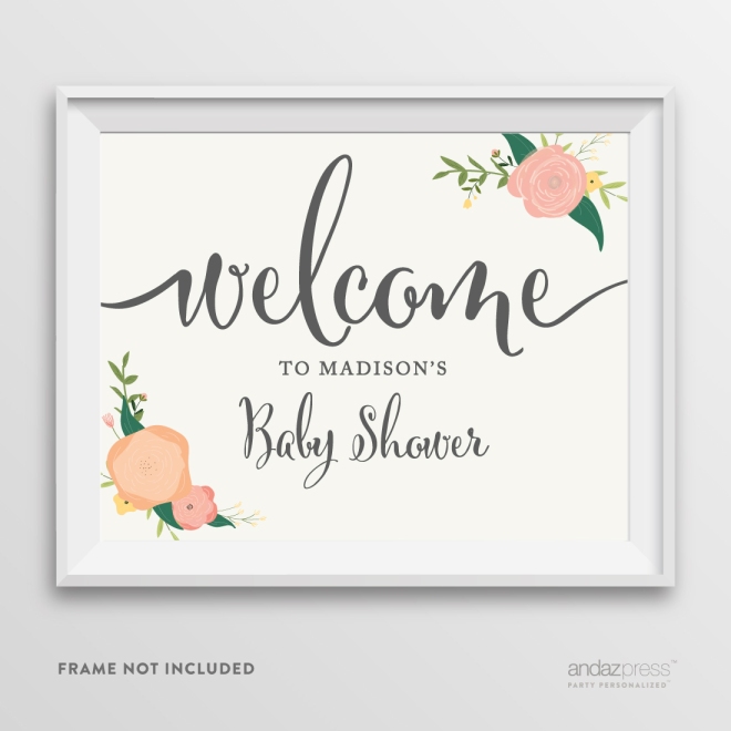 AP10839-Andaz-Press-Personalized-Baby-Shower-Party-Signs,-Watercolor-Floral-Roses-Print,-8.5-inch-x-11-inch,-Welcome-to-Madison's-Baby-Shower-Sign,-1-Pack,-Custom-Made-Any-Name
