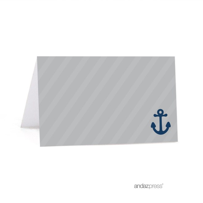 AP57752 Andaz Press Nautical Table Tent Place Cards, Nautical Blank, 20-pack, For Themed Party Favors, For Ocean Sailor Decor, Decorations, Stationery-01